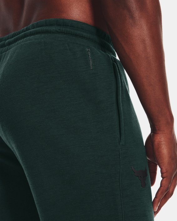 Men's Project Rock Charged Cotton® Fleece Shorts, Green, pdpMainDesktop image number 3
